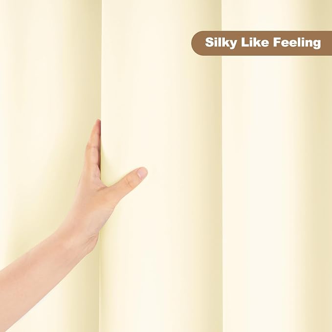 UFRIDAY Beige Shower Curtain Liner Premium PEVA 72 x72 inch, Heavy Duty Shower - Image 7