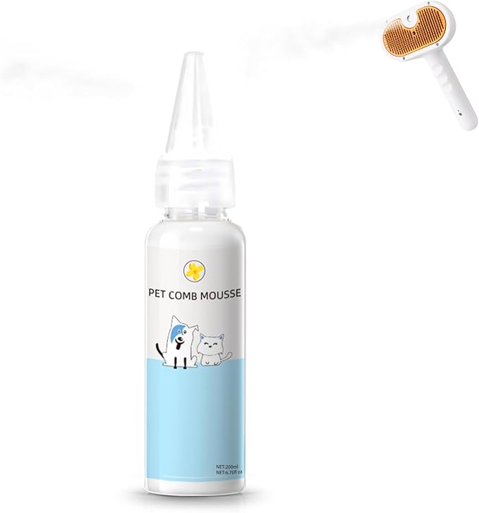 Pet Steam Brush Spray Refill for Dogs & Cats – Pets Waterless Shampoo, 3-in-1 by FASHIONARI