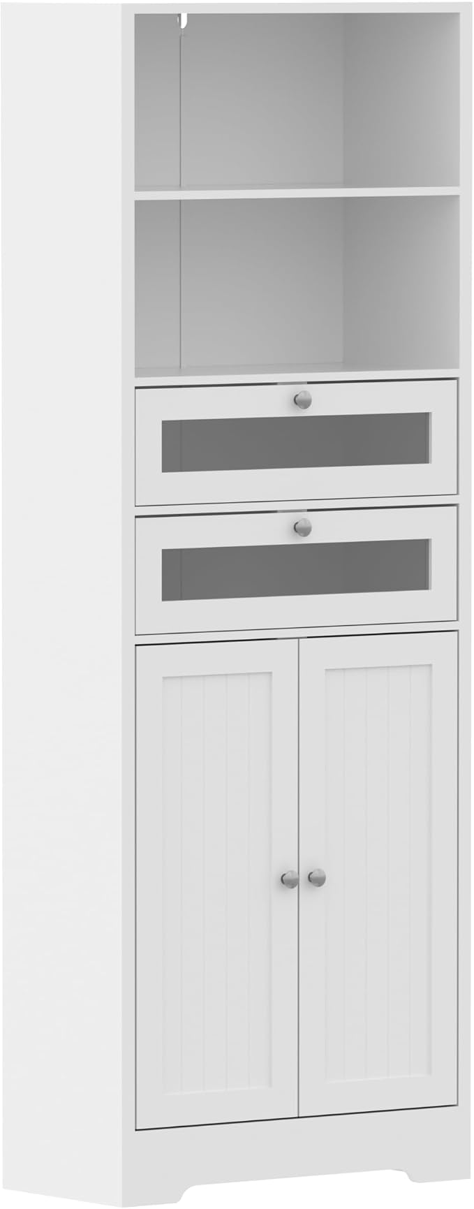 MU 67" Tall Bathroom Storage Cabinets, Modern Linen Cabinet - Image 7
