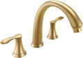 Lava Odoro 2-Handle Widespread Roman Tub Faucet, Bronze Gold Tub Faucet by LavaOdoro