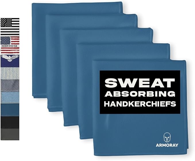 ARMORAY Sweat Absorbing Towel Handkerchief – Quick-Dry Microfiber Gym Towels by ARMORAY