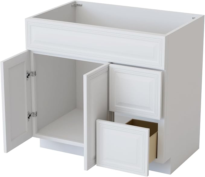 KitchenMan Bathroom Vanity 36 Inch Unassembled Sink Cabinet - Image 6