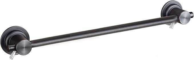 JiePai Suction Cup Towel Bar 24 Inch Oil Rubbed Bronze, Removable Modern Vacuum by JiePai
