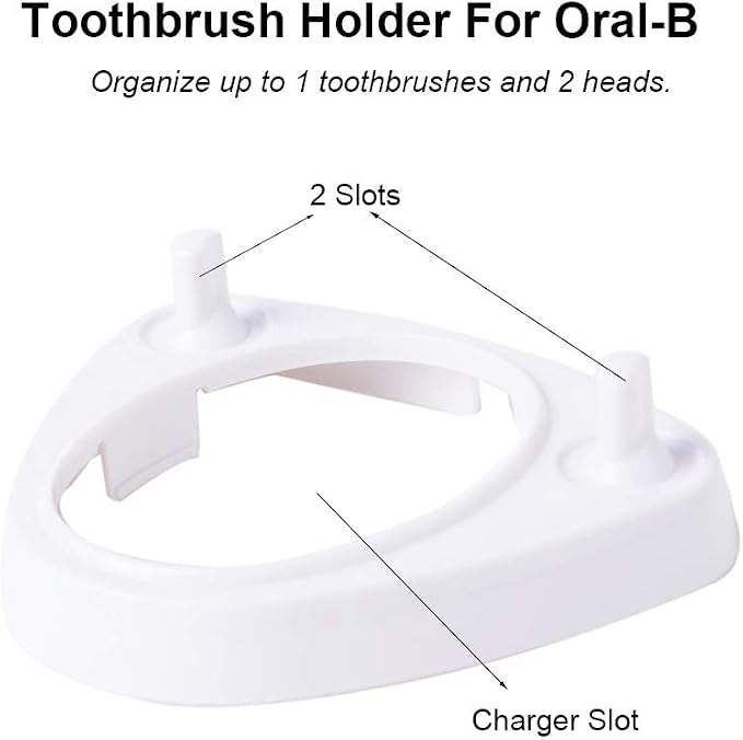 LazyMe Electric Toothbrush Heads Holder Charger Holders and 4 Toothbrush Heads - Image 2