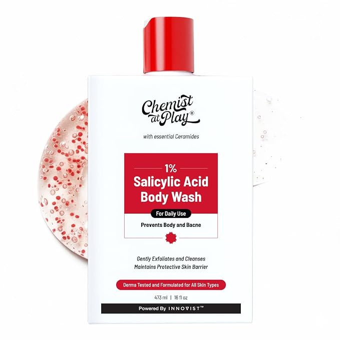 Chemist at Play 1% Salicylic Acid Body Wash | Paraben & SLS Free | Gentle by ChemistAtPlay