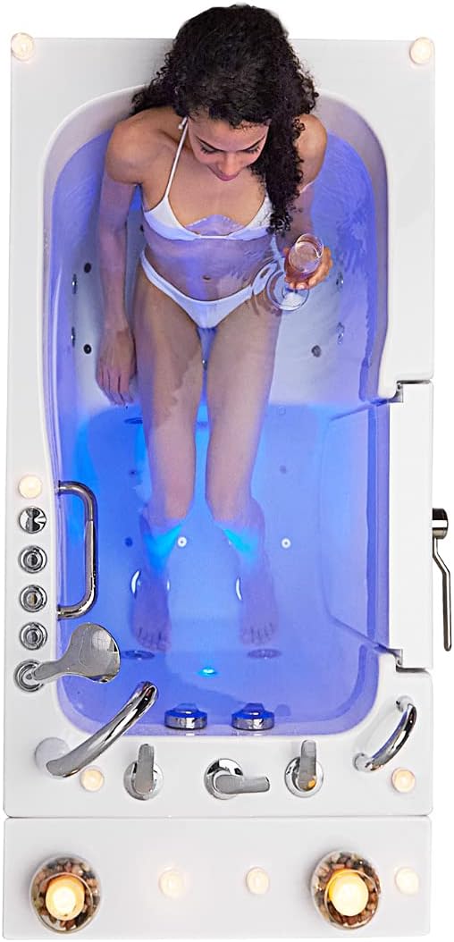 Ella Capri 30"x52" Acrylic Air and Hydro Massage and Heated Seat Walk-In Bathtub - Image 5