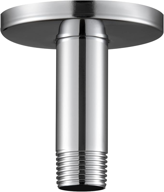 OFFO Shower Arm with Flange, 3 in Ceiling Mount Replacement Rain Shower Head by OFFO