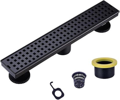 16 Inch Linear Bathroom Shower Rectangular Floor Drain, New Type by Buynow