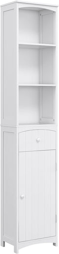 HOMCOM Bathroom Storage Cabinet, Free Standing Bathroom Storage Unit, Tall by HOMCOM