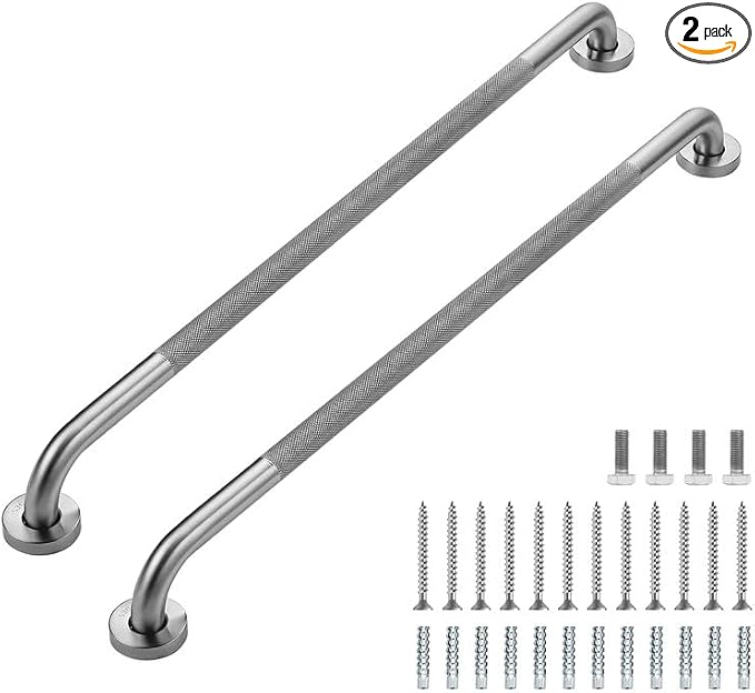 Grab Bars for Shower, 2 Pack 32-Inch Anti Slip Shower Handles for Elderly by RavinteHardware