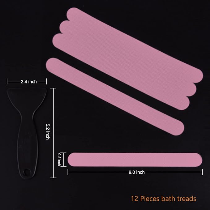 Anti Slip Shower Stickers, Safety Bathtub Strips Adhesive Decals - Image 3