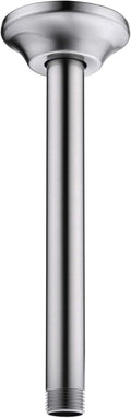 BESTILL 8 Inch Ceiling Mount Rain Shower Head Arm and Flange, Brushed Nickel by BESTILL