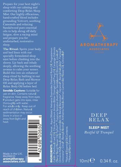 Aromatherapy Associates Deep Relax Sleep Mist. Body and Linen Spray - Image 4
