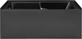 Voltaire 60 in. x 32 in. Acrylic Matte Black, Skirted Alcove, Left-Hand Drain by SwissMadison
