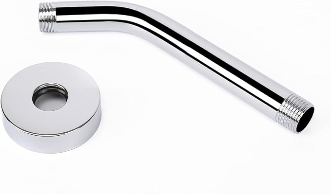 HarJue Shower Arm with Flange and Teflon Tape, Wall Mounted Shower Pipe 304 - Image 7