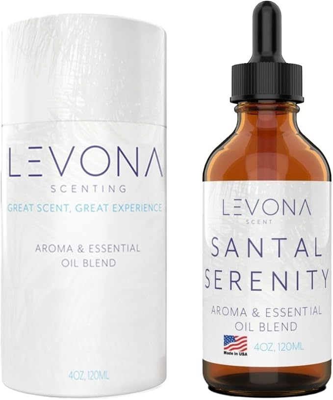 Levona Scent Santal Serenity Essential Oil: Notes of Sandalwood, Papyrus & Amber by LEVONASCENT