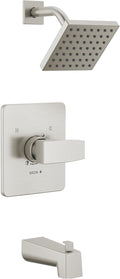 Delta Faucet Modern Brushed Nickel Tub and Shower Trim Kit, Shower Faucet by DeltaFaucet