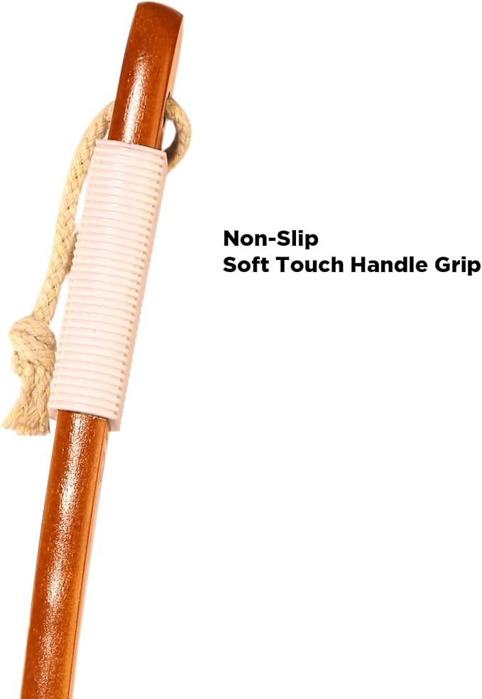 ICANdOIT-17.71Inch Natural Stiff Sisal Bristles Anti-Slip Curved Long Handle - Image 6
