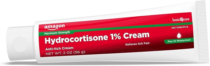 Amazon Basic Care Maximum Strength Hydrocortisone 1 Percent Anti-Itch Cream - Image 6