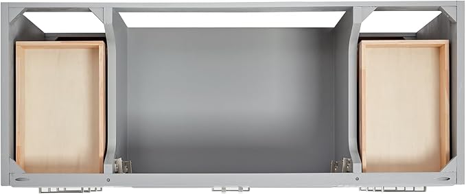 ARIEL Stafford 54" Grey Bathroom Vanity Base Cabinet, Single Sink Configuration - Image 9