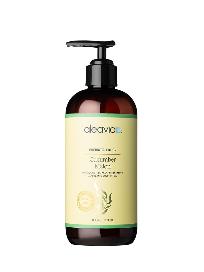 Aleavia Cucumber Melon Prebiotic Body Lotion – Lightly Scented, All-Natural by Aleavia