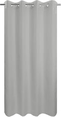 River Dream Stall Size No Hook Grey Fabric Shower Curtain or Liner Soft by RiverDream