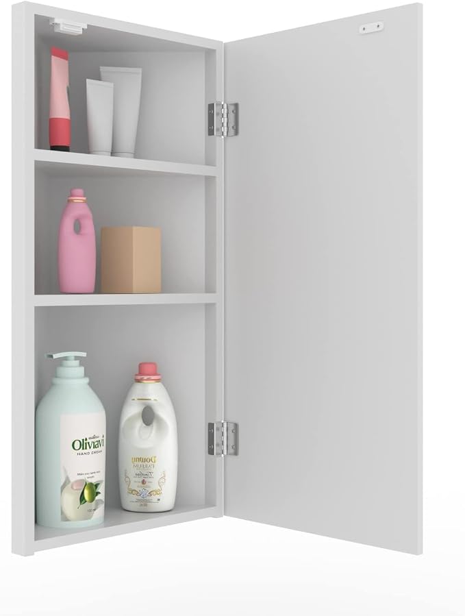 eclife 24" Bathroom Corner Medicine Cabinet W/Mirror, Single Door Bathroom - Image 5