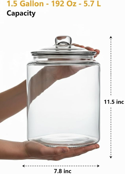1.5 Gallon Glass Jar With Lid - Image 2