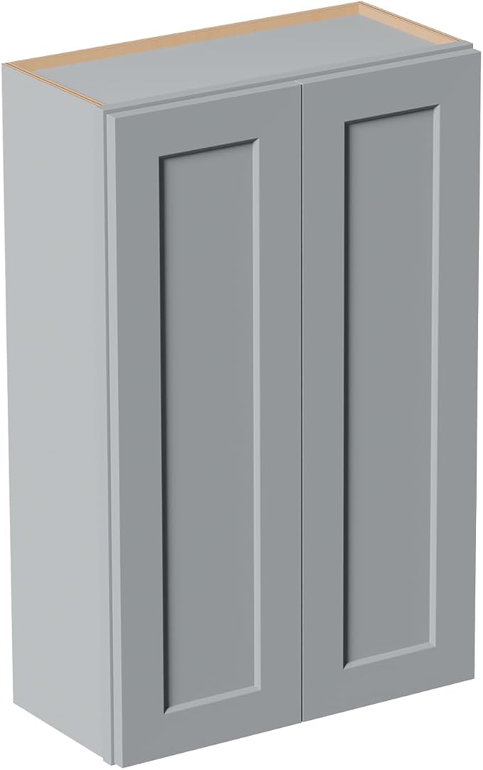 27 Inch Medicine Cabinet Wall Mounted, Solid Wood Over The Toilet Storage by Mkosoll