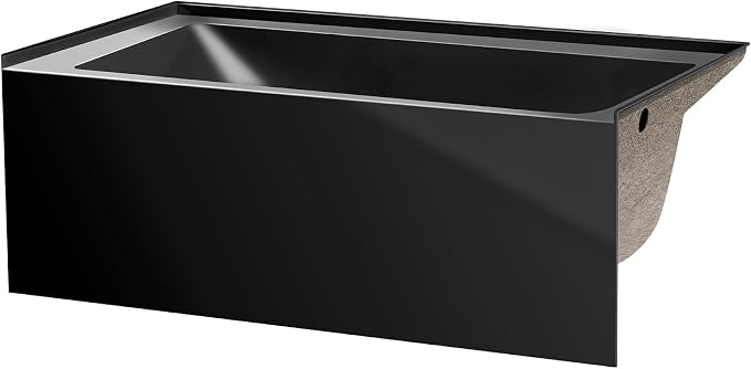 Fine Fixtures Acrylic, Fiberglass Alcove Soaking Bathtub - Image 5