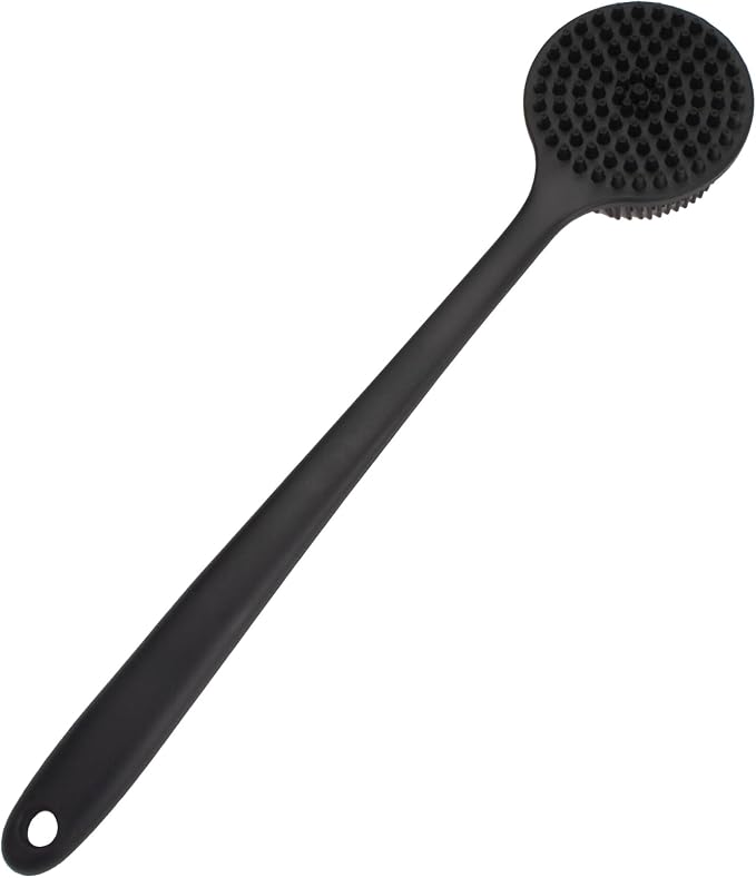 Back Scrubber for Shower, Soft Silicone Back Shower Brush Bath Body Scrubber - Image 8