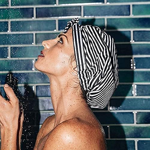 Kitsch Luxury Shower Caps for Women Reusable Waterproof - Image 6