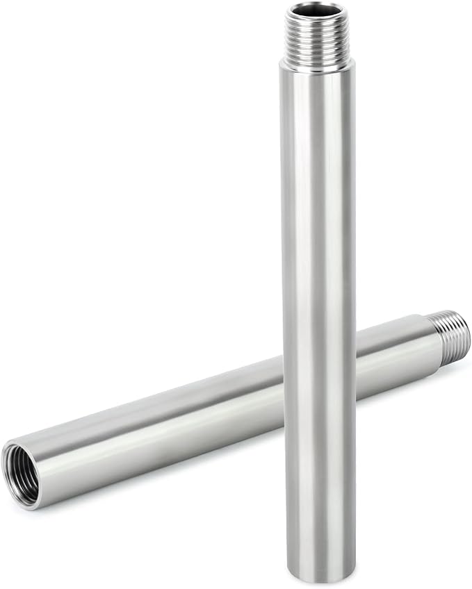 TAISHER 2PCS Stainless Steel Pipe Fittings, 1/2" NPT Male x 1/2" NPT Female - Image 2