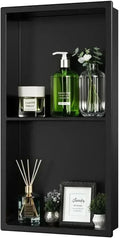 Shower Niche No Tile Needed, Recessed 2-Tier Wall Niche Shelf by ACEMIRO