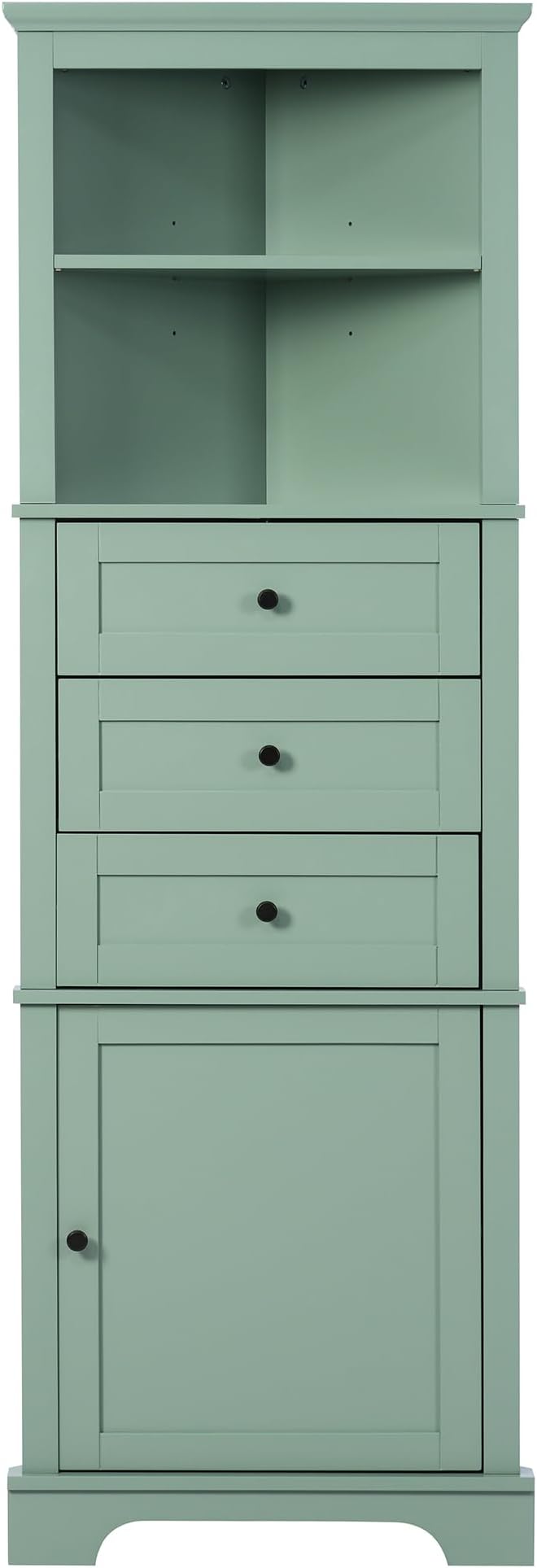69" H Tall Corner Cabinet with Adjustable Shelves and Drawers, Storage - Image 6