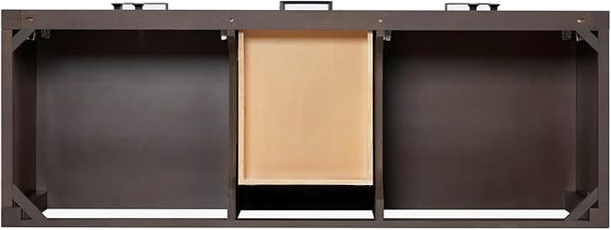 ARIEL Cambridge 60 Inch Double Rectangular Sink Bathroom Vanity - Image 7