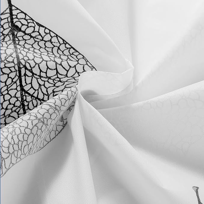 Shower Curtain Liner for Clawfoot Tub 180x70Inch Leaf Clear Heavy Duty - Image 6