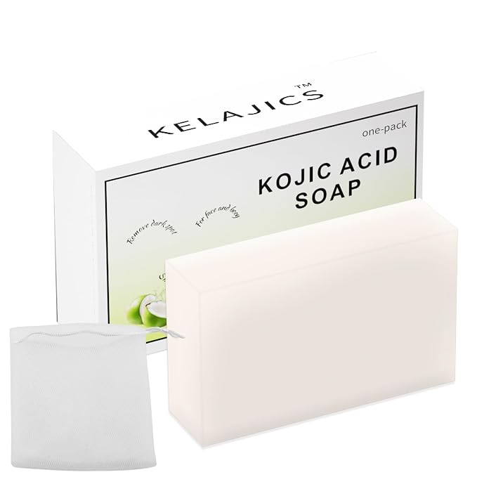 Kojic Acid Soap Bars with Retinol, Vitamin C, Fresh Coconut Scent by Unknown