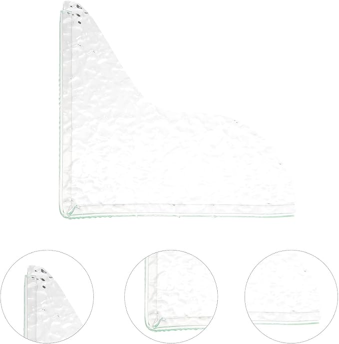 2pcs Acrylic Shower Splash Guards Floor Water Barrier Tub Corner Protector - Image 5