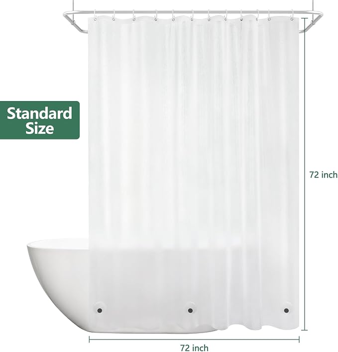 EVA Shower Curtain Liner 3D Silk Frosted - Image 8