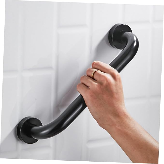 2pcs Wall-Mounted Anti-Slip Bathtub Grab Bars Space Aluminum Safety Handrails - Image 8