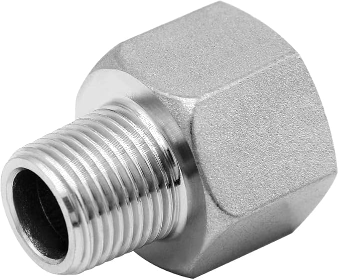 Beduan Stainless Steel NPT Reducer Adapter 3/4 Female to 3/8 Male Threaded - Image 3