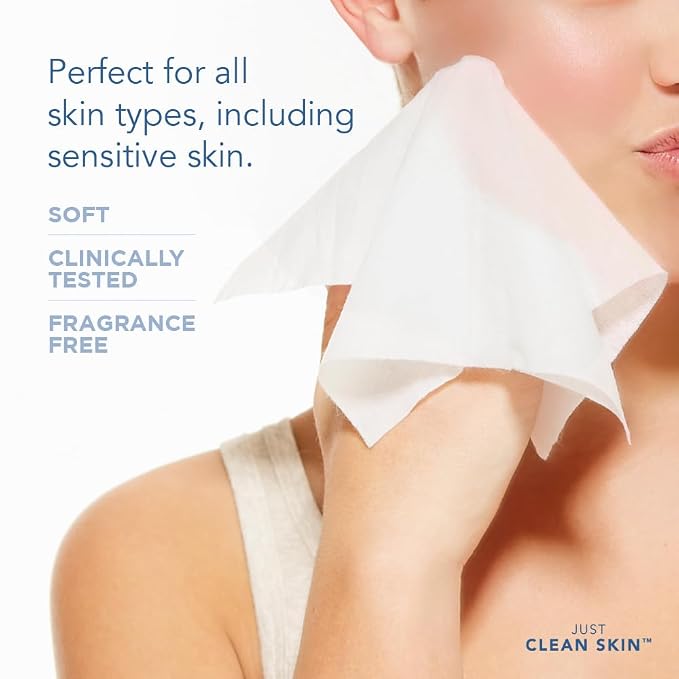 Dry Face Towels 50 Count | 10" x 11.5" Extra Large Disposable Dry Wipes | - Image 4