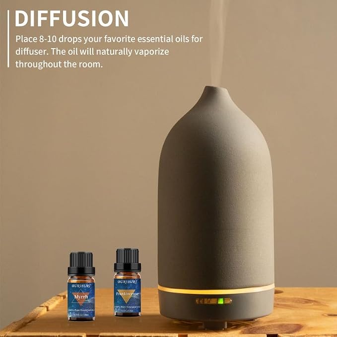 BURIBURI Frankincense Oil and Myrrh Essential Oils Gift Set, 100% Pure - Image 6