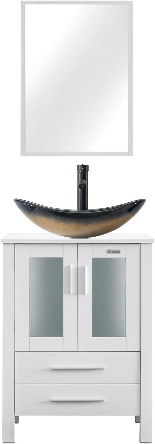 eclife 24" Modern Bathroom Vanity Sink Combo Freestanding Cabinet by eclife