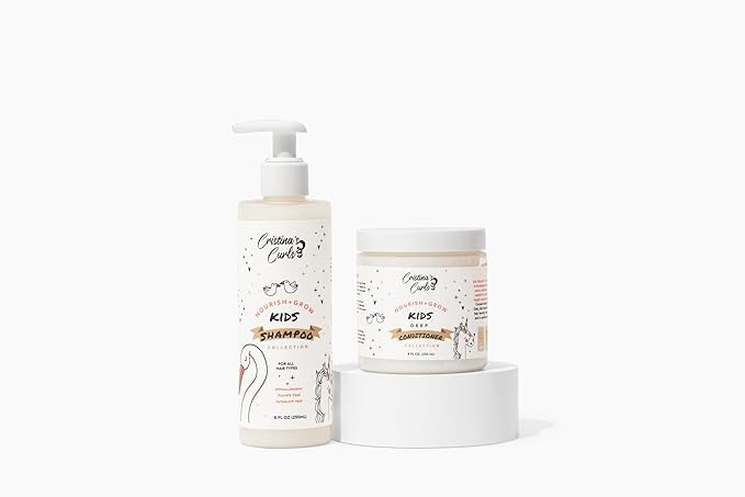 Cristina's Curls Kids Shampoo And Deep Conditioner Set – Gentle Cleanse And by CristinasCurls