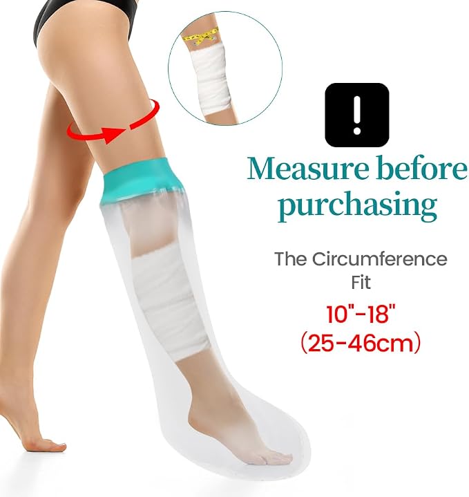 Cast Covers for Shower Leg, Waterproof Cast Cover for Showering/Swimming - Image 4