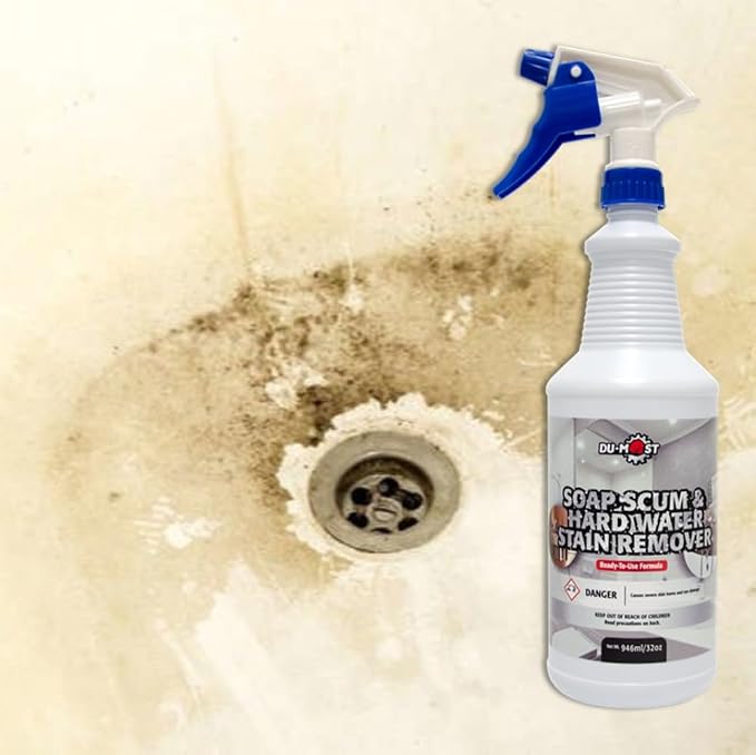 DU-MOST Soap Scum & Hard Water Stain Remover, High Foaming Acid Cleaner Removes - Image 2