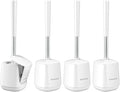 SetSail Toilet Brush 4 Pack Toilet Bowl Brush and Holder Toilet Cleaner Brush by SetSail