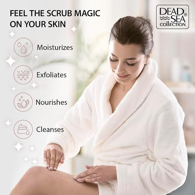 Dead Sea Collection Eucalyptus Salt Scrub – Exfoliating Body Scrub - Image 3